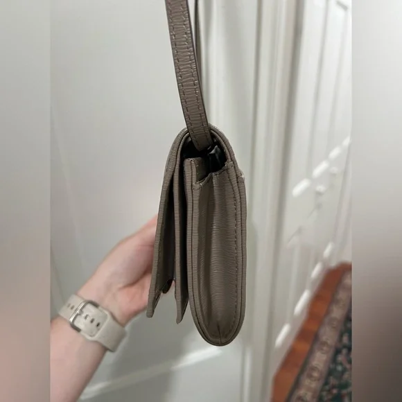 Ralph Lauren Taupe Envelope Style Crossbody Bag - Picture 7 of 7